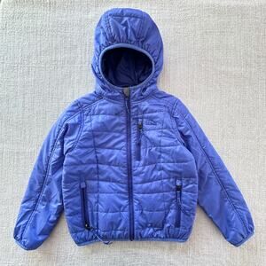 L.L. Bean Girl's Purple/Periwinkle Packable Lightweight Puffer Jacket EUC 4